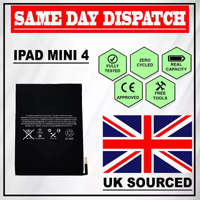 £14.25 • Buy Genuine IPARTS®  Battery Replacement For IPad Mini 4 UK