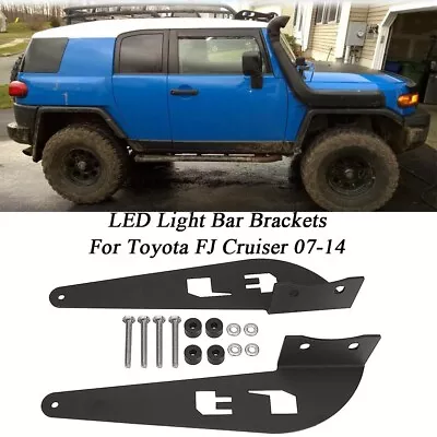 LED Light Bar Mounting Brackets 52  Curved Light Bar For Toyota FJ Cruiser 07-14 • $39.79