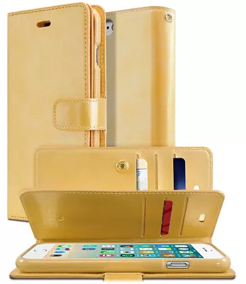 Stylish Gold Mercury Mansoor Wallet Case For IPhone 7 Plus / 8 Plus • $29.95