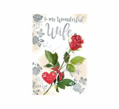 To My Wonderful Wife On Your Birthday Card. Large Card 9  X 6 .  • £3.25