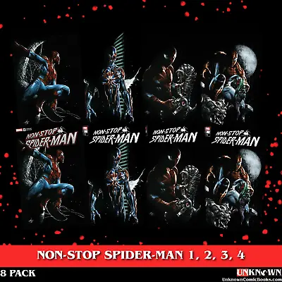 [8 Pack] Non-stop Spider-man 1-4 (1 2 3 4) Unknown Comics Gabriele Dell'otto • £42.98