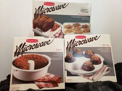 Vintage Rubbermaid Microwave Cookware SET Bakeware • $79.99