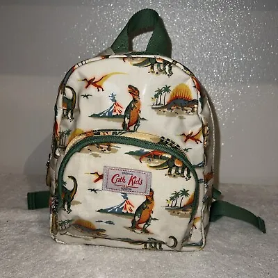 Cath Kidston Mini Rucksack Backpack Dinos In London Oilcloth Kids Accessory (C)- • £18.99