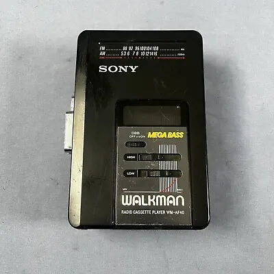 Sony Walkman WM-AF40 Radio Cassette Player Radio For Parts Only • $19.88