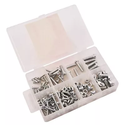 £5.39 • Buy 150x Assorted M3 M4 M5 M6 Stainless Steel Screws & Socket Bolts And Nuts Kit