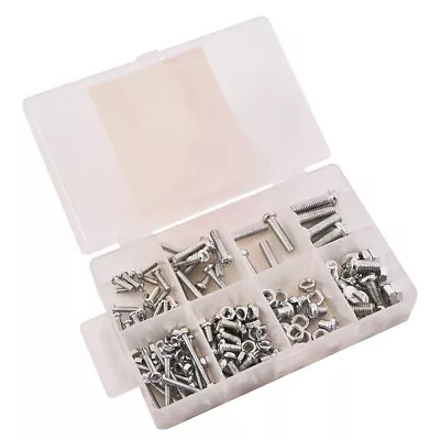 Bolts And Nuts M3 M4 M5 M6 X150 Assorted Stainless Steel Screws & Socket Kit • £4.89