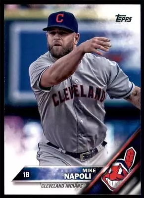 2016 Mike Napoli Cleveland Indians Topps Baseball Card # 595 • $1.95