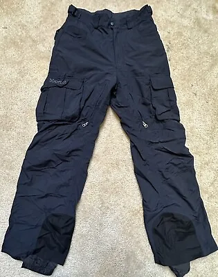 Marmot Pants Mens Small Black Snow Mesh Lined Ski Winter Cargo Snowboard • $34.99