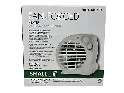 $24.99 • Buy Fan Forced Heater 1500W Electric Portable 3-Heat Settings Adjustable Thermostat