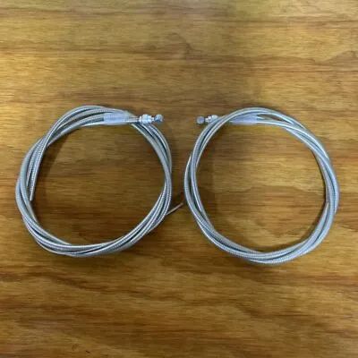 Old School Bmx Clear Front & Rear Brake Cables Fits Mongoose Californian Nos • $29.99