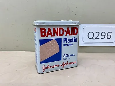 Vintage Band-Aid Plastic Bandages Empty Metal Storage Tin Johnson & Johnson • $5.57