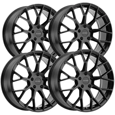 (Set Of 4) Petrol P2B 20x8.5 5x112 +40mm Gloss Black Wheels Rims 20  Inch • $1079.96