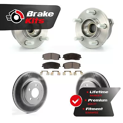 Front Hub Bearing Assembly Coat Brake Rotor Pads Kit For 2007-2010 Dodge Charger • $224.95