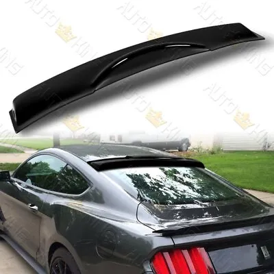 Fit 15-20 Ford Mustang Coupe Smoke Abs Rear Window Roof Visor Spoiler Wing • $48.24