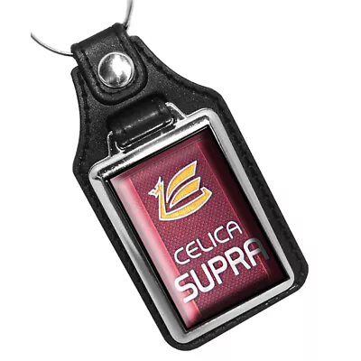 1982-1985 Celica Supra Design And Year Faux Leather Key Ring FOB • $16.95