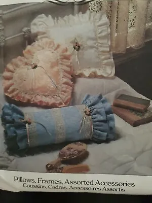 McCall Pattern #0010~Victorian Magic~Pillow~Frame~Box W/lid~Basket~Tissue Box~UC • $4.68