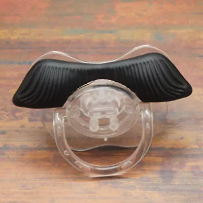 2 Pack Kissable Mustache Pacifier SAFELY Silicone Funny Baby Pacifiers MOUTH TOY • $8.81