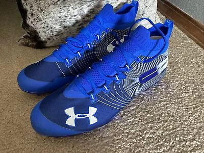 UA Under Armour Spotlight 3021419-401 Release 04/19 Blue Football Cleats 12 • $99