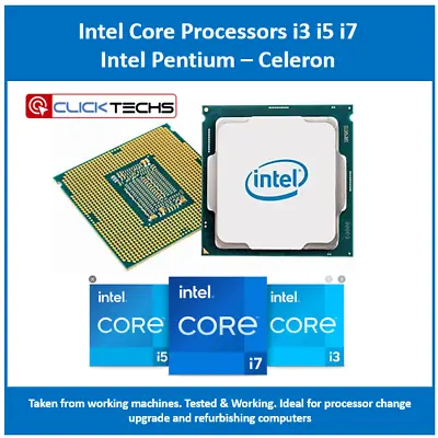 £3.90 • Buy Intel® Core™ CPU`s I3, I5 Or I7 Intel Pentium & Celeron Best Price Processors
