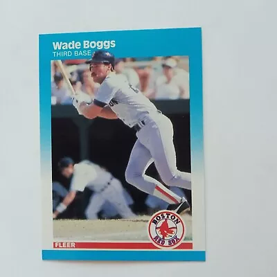 1987 Fleer Baseball Card #29 Wade Boggs • $1