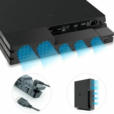 $31.98 • Buy For PS4 Pro Console Heat Exhauster Cooling Fan Turbo Temperature USB Cooler