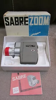 Boxed Sabre Zoom Model 707 Reflex Cine Camera And Manual • £22.99