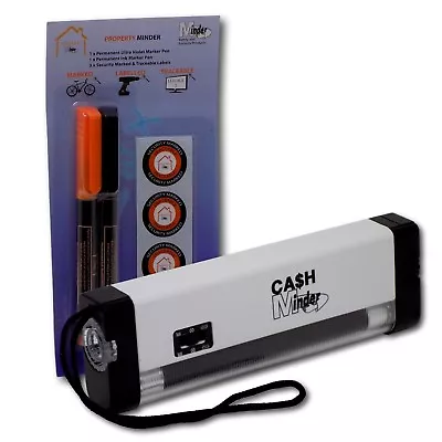 Property Marking Security Kit Handheld Ultra Violet Lamp/Torch & UV Marker Pen • £10.27