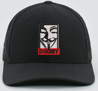 $19.99 • Buy Anonymous Guy Fawkes V For Vendetta Disobey Embroidered Low Profile Baseball Hat