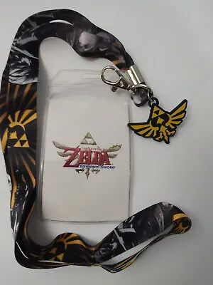 Zelda Skyward Sword Lanyard Necklace Metal Charm Keychain ID Holder 2016 • $10.99