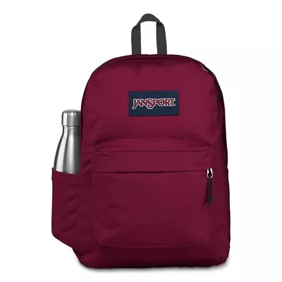 JanSport Superbreak Backpack - Durable Lightweight Premium Backpack Red • $25.99