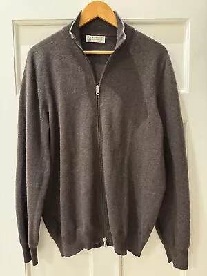 Brunello Cucinelli Long Sleeve Zip-Up Cashmere Sweater • £200