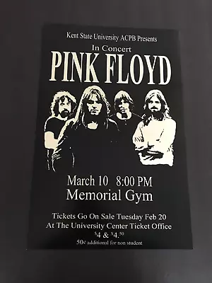 Pink Floyd Concert Poster 11x17 Kent State University Hall Of Fame Band • $11.99