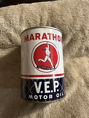 Scarce Unopened Marathon Oil Can • $235