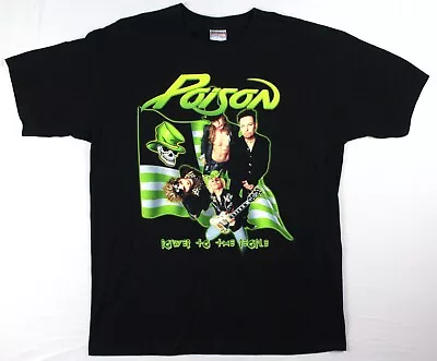 Poison Vintage 2000 Power To The People World Tour Single Stitched T-Shirt XL • $39.99