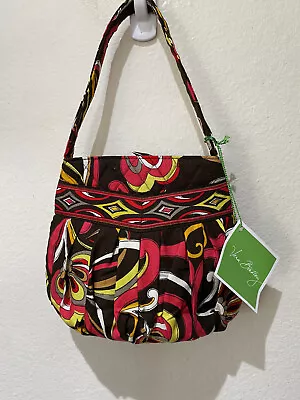 Vera Bradley Hannah Puccini Print Quilted Small  Hobo Handbag - 8  X 7.5  • $9.75