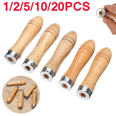 $4.99 • Buy 1-20Pcs Wooden File Handle Replacement Strong Metal Collar For File Craft Tools