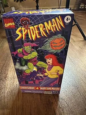 Marvel Legends Green Goblin Vs Mary Jane Watson Animated Series Retro Empty Box • $8