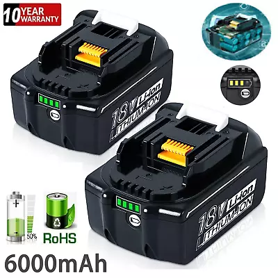 2 Pack For Makita BL1850 BL1860 18V LXT Lithium-Ion 6.0Ah Cordless Tool Battery • $28.99