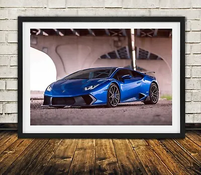 Styled Lamborghini Huracan Novara - High Quality Premium Poster Print • $34.95