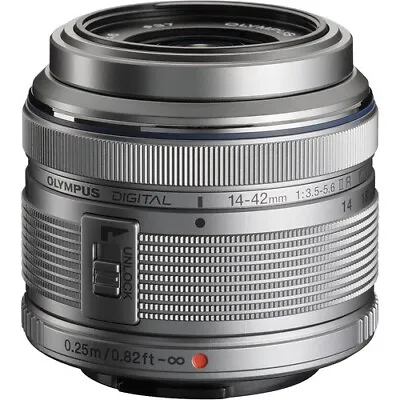 Olympus M.Zuiko Digital 14-42mm F3.5-5.6 II R Lens (Silver) • $84