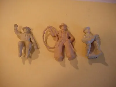 Vintage Marx ( 3 ) Roy Rogers Rodeo Ranch Western Figures From Play-set Nice • $8.50