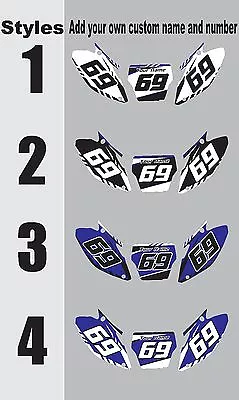 Number Plate Graphic For 2015-2020 Yamaha YZ125 250 YZ 125 250 Side Panels Decal • $38.99