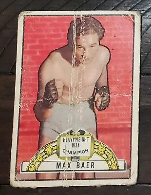 $15 • Buy 1951 Topps Ringside #11 Max Baer - POOR