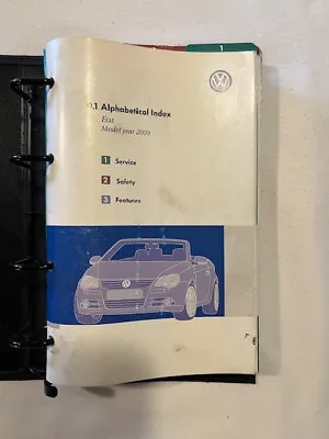 VW 2009 EOS Owners Manual Complete With Binder • $40