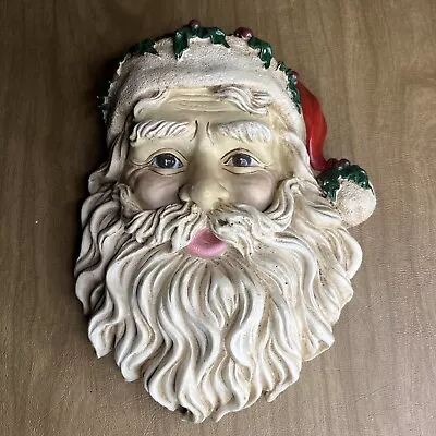 Midwest Importers Of Cannon Falls Santa Claus Face Head Wall Hanging Christmas • $10.99