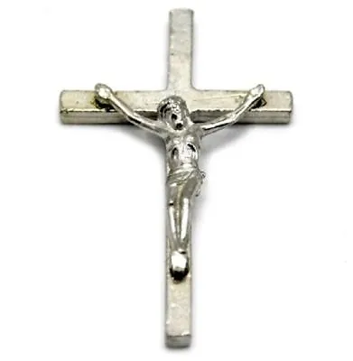 Dolls House Silver Crucifix Cross Miniature Religious Church 1:12 Accessory  • $8.69