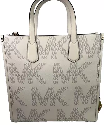 Michael Kors Maple Large Signature Logo Tote Vanilla Cream Msrp $ 398.00  Nwt • $139.99