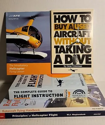 HELICOPTER Flight Books (LOT OF 6)~Instructions~Learning To Fly~Handbook • $24.99