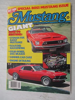 Mustang Magazine Summer 1983 Boss Mustang Issue Engine Detealing How To Hot Rod • $11.95