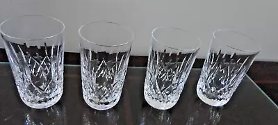 Vintage Shannon Heavy Lead Crystal Highball Drinking Glass Set Of 4 Glasses • $24.99